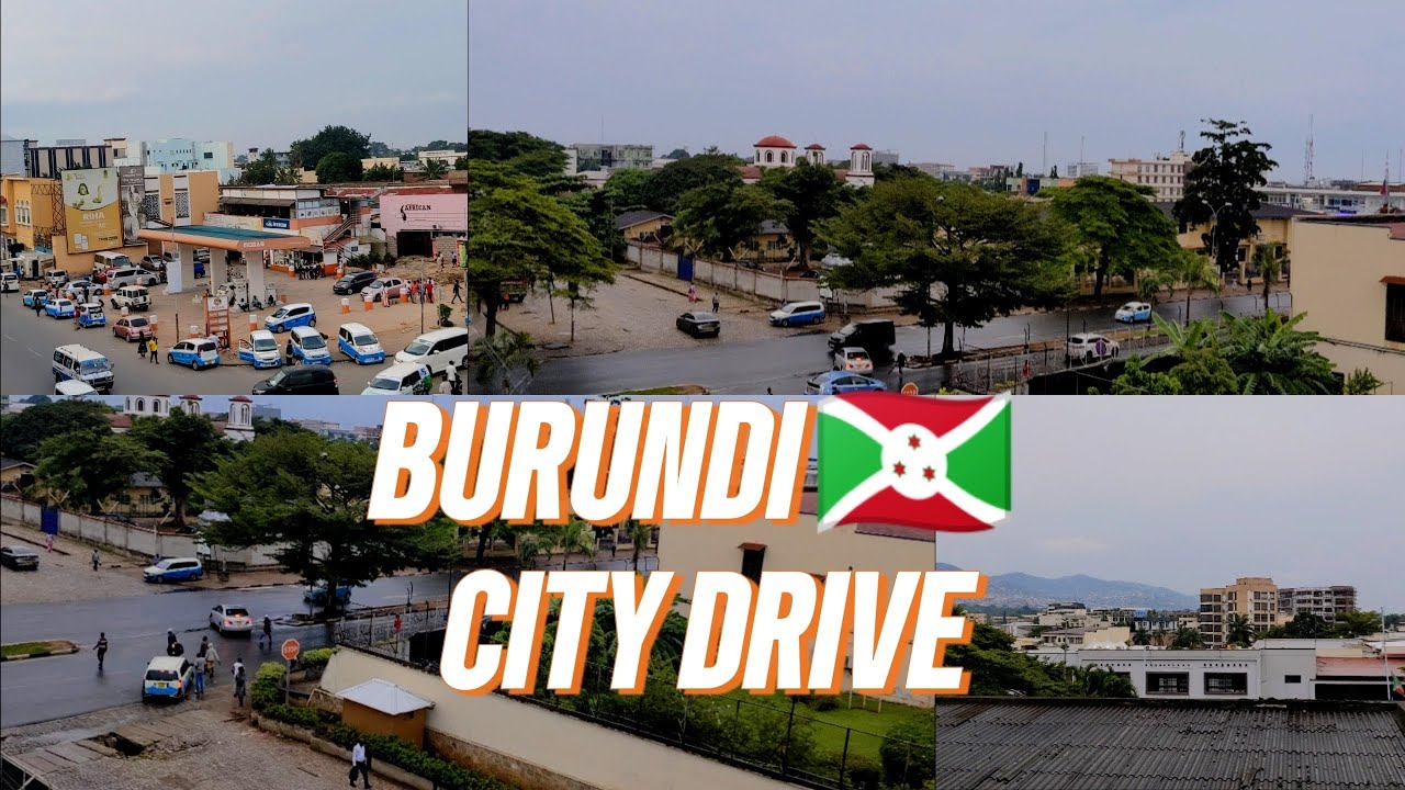Bujumbura City Drive 🇧🇮 |from Chanic's roundabout toDowntown Burundi, OTB & Fecabu Rohero Church