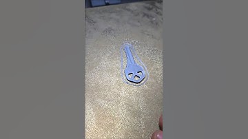 Turned a picture into a working key with my 3D printer. 🔑🖨️ Because why not? 😂 #DIYHack #3DPrinting