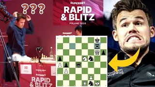 Magnus Carlsen BLUNDERS his QUEEN in a WINNING POSITION against Nodirbek 😱😱 | SUPERBET 2024 | BLITZ by Chess Kertz 961 views 2 weeks ago 13 minutes, 44 seconds