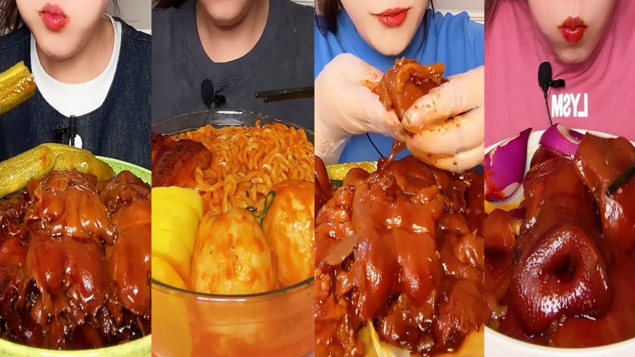 Chinese Pig Trotter, Snout,Meatball with Noodles