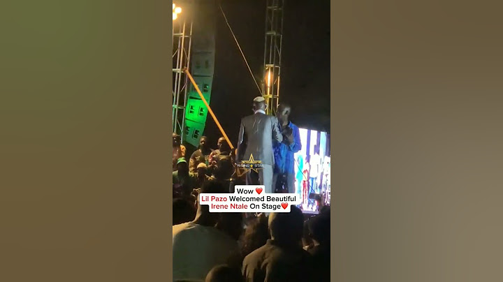 How Lil Pazo Lunabe welcomed the Beautiful Irene Ntale on stage yesterday at Enkudi Festival