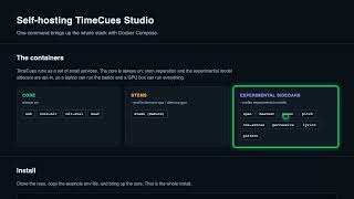 TimeCues Studio — Self-host TimeCues on your own server