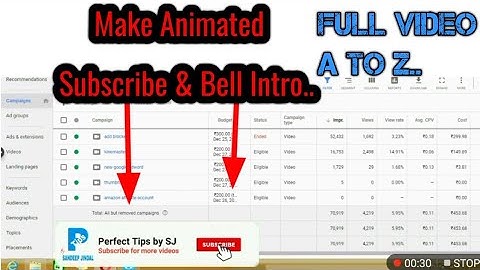 Make Subscribe bell intro animation [hindi]