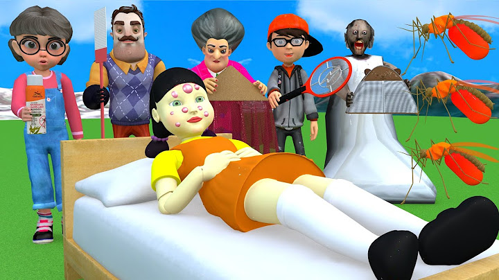 Scary Teacher 3D vs Squid Game Who Faster Mosquito Bite Squid Girl Sleeping 5 Times Challenge