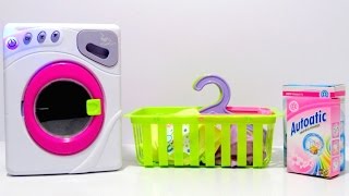 Toy Washing Machine Little Master Laundry Playset Unboxing and Review