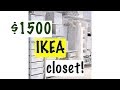 $1500 IKEA CLOSET~ DIY~CALIFORNIA CLOSET HACK‼️ $1500 IKEA CLOSET~ DIY~CALIFORNIA CLOSET HACK‼️