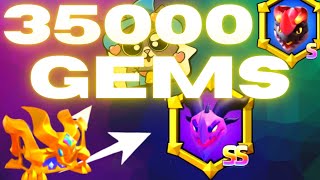 ARCHERO: 35000 GEMS SPEND DRAGON CHESTS! How many top Dragons will I get?