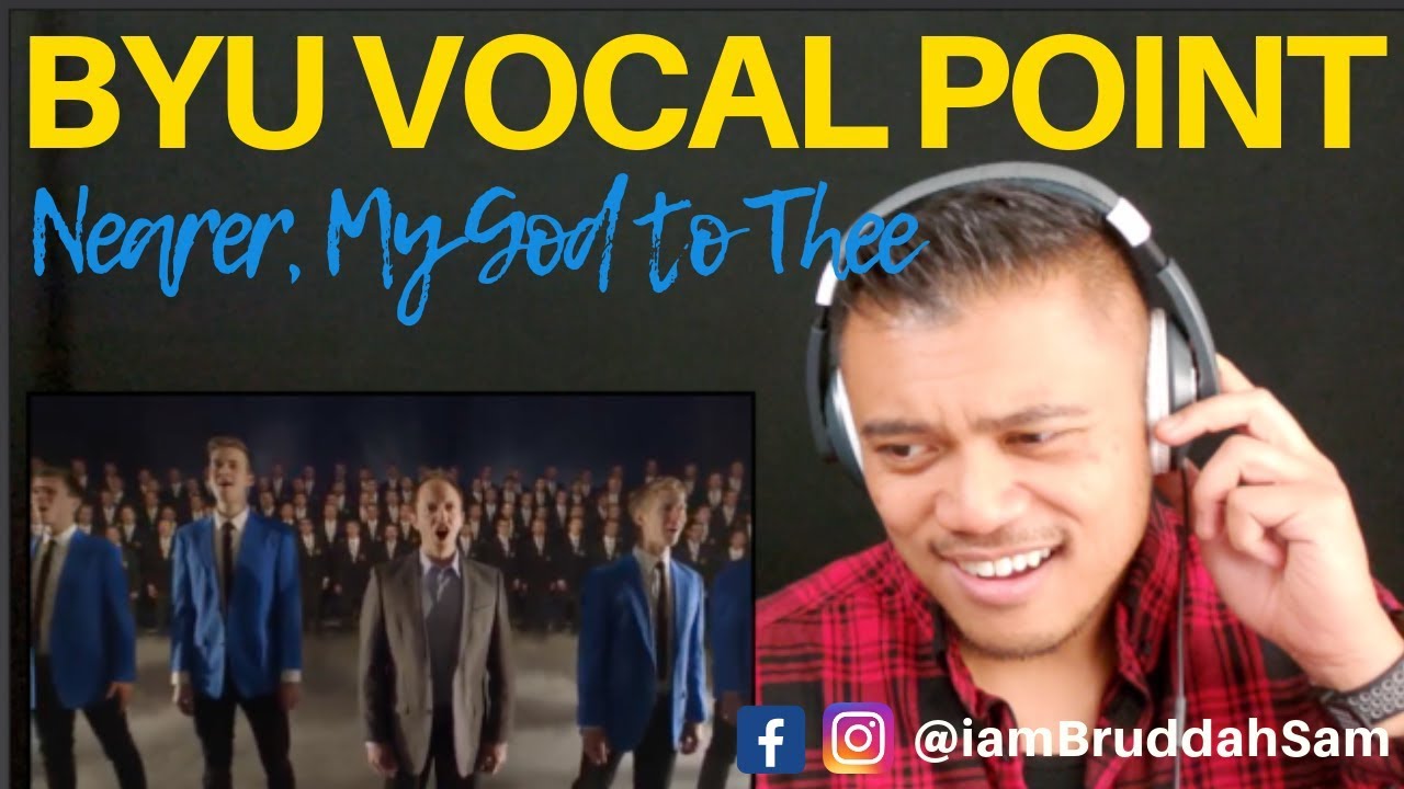 BYU VOCAL POINT singing NEARER, MY GOD TO THEE | Drive Thru REACTION vids with Bruddah Sam