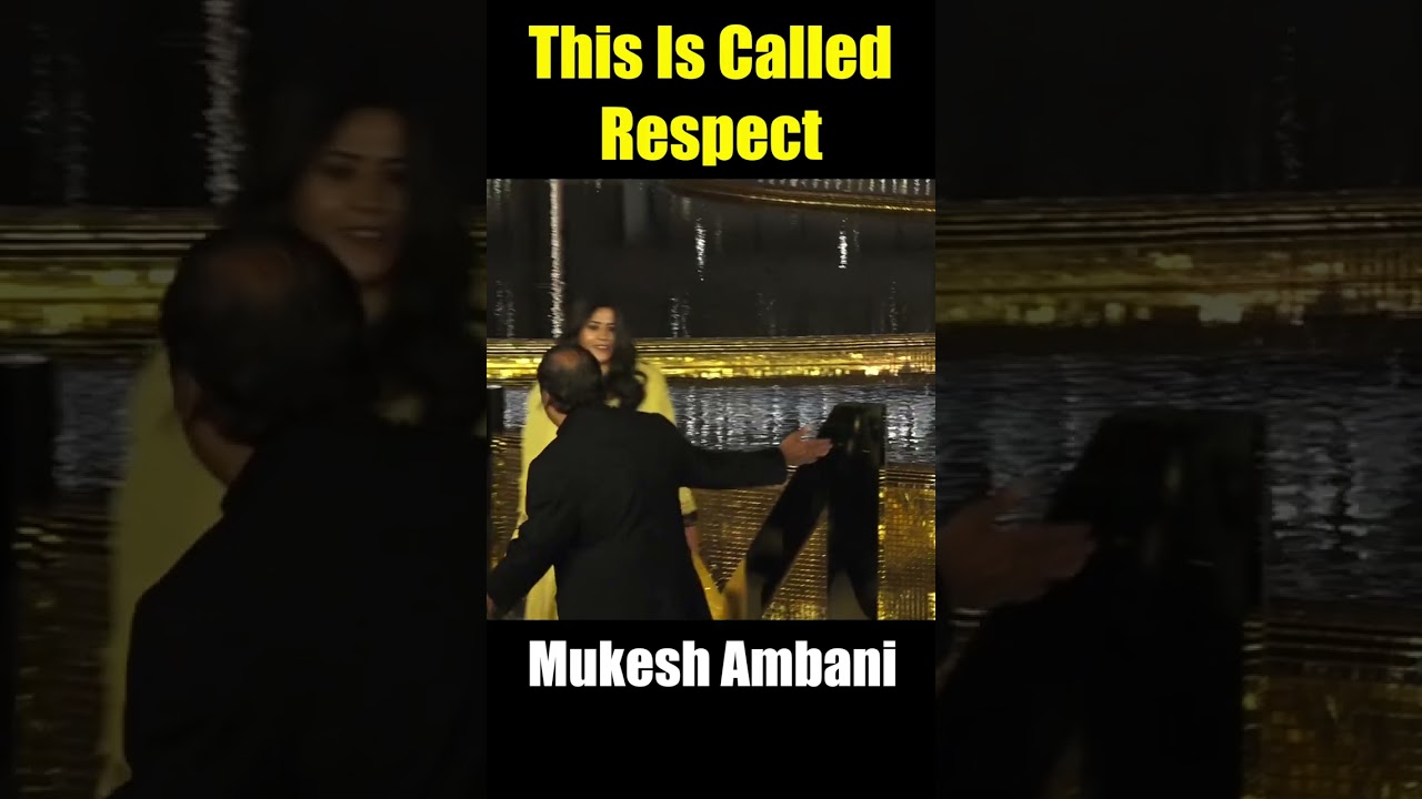 Mukesh Ambani Respect Towards Guest Jeetendra   