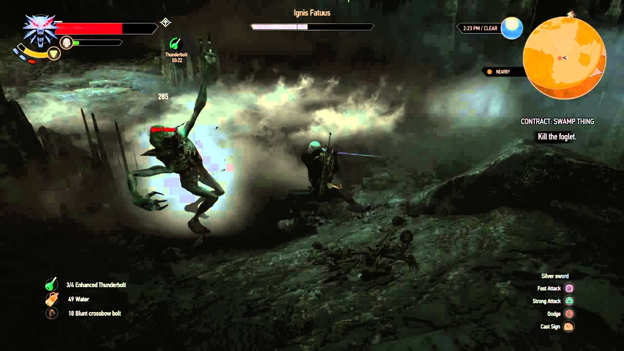 The Witcher 3 : Slaying the Foglet - YouTube