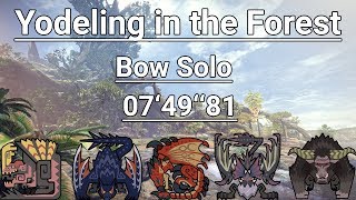 MHW Iceborne (PS4) | Yodeling in the Forest | Bow Solo | 07'49''81