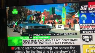 ODOC Deloreans on CP24 St. Patrick's Day Parade 2017