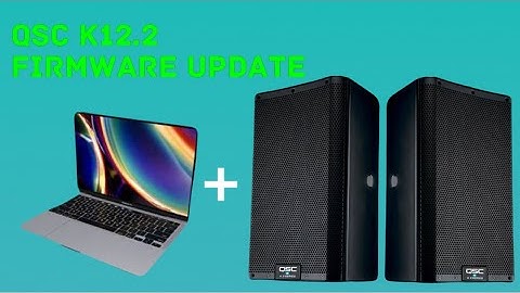 HOW TO UPDATE FIRMWARE ON QSC K12.2 USING A MACBOOK PRO