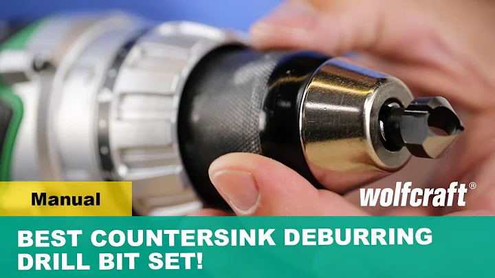 Amazing Countersink Deburring Drill Bit Set! Pre & Deep Countersinking