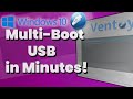 Forget Rufus Forever! Install Windows, Linux &amp; Proxmox on One USB with Ventoy (Windows 10)