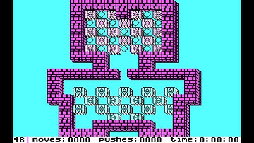 IBM PC - Sokoban Solution - Level 48
