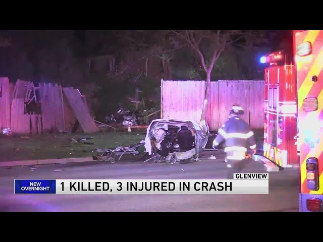 17-year-old killed, 3 others injured in apparent high-speed crash in Glenview class=