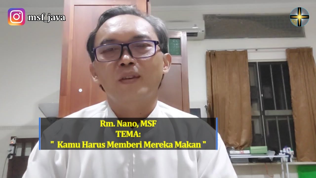 Rhema 6 Januari: Rm. Nano | Kamu Harus Memberi Mereka Makan