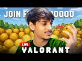 Valorant Live : AALO KHAOGE SATH ME ?? 🥔| Road to 1K | Vameplayz #valorant