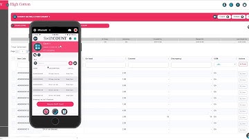 Inventory demo with barcodes