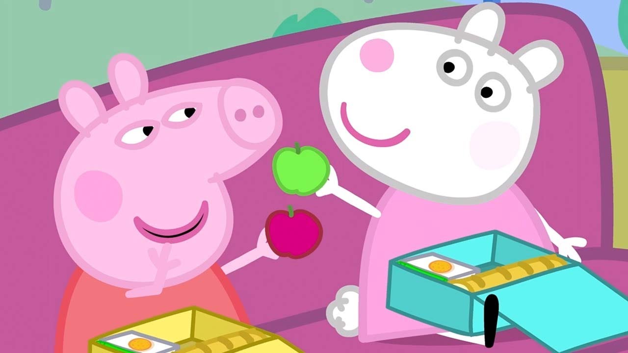 School Bus Trip 🐷🚌 - Cartoons with Subtitles | Peppa Pig Official Family Kids Cartoon