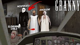 New Helicopter Escape with nosferatu, slendrina child and Slendrina mother in Granny 1 Update