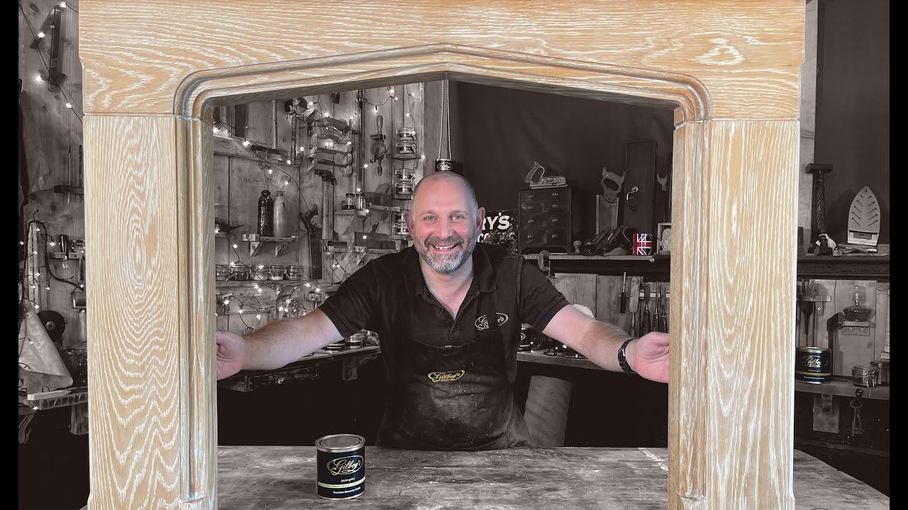 How To Limewash Wood Furniture (Oak) Fireplace Surround Restoration