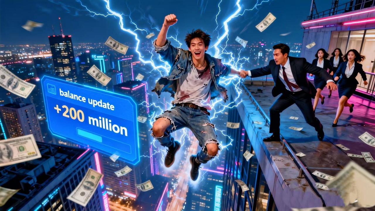 Girlfriend betrays me, pushes me off a building—near death I awaken a god-tier system, billions drop