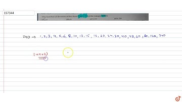The number of divisors of the form `(4n+2)` of the integer 240 is