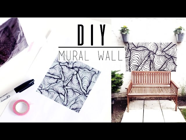 How to Paint a Mural Using a Projector! #muralart #howtomural #fyp