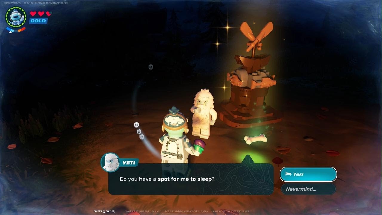 The Rare Yeti Appeared At My Village In Lego Fortnite fortnite