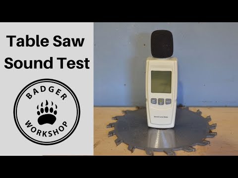 Table Saw Sound Test