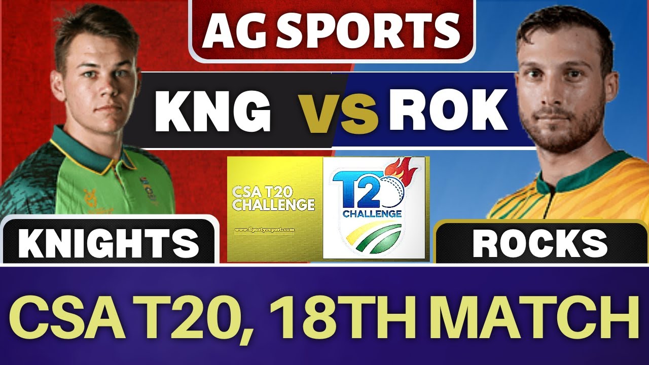 Live CSA T20 Knights vs Rocks KNI vs ROC CSA T20 Challenge 2022 Live Score and COMMENTARY