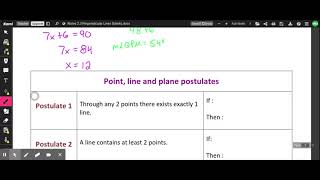 Notes 2.3 Perpendicular Lines