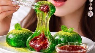 This Matcha Mochi is Made Of GLASS 🤯🍵🍡| Satisfying ASMR Dessert Bites ✨ screenshot 5