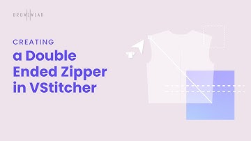 Browzwear Help Center Tutorial: Creating a Double Ended Zipper in VStitcher