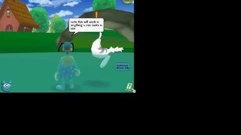 toontown fly glich and walking with fishing rod