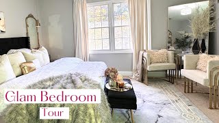 GLAM BEDROOM TOUR AND DECORATING IDEAS | BEDROOM MAKEOVER | New Bed Frame from Amerlife
