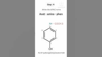 Easy way to draw the structure of Paracetamol | Acetaminophen #drug #paracetamol #chemistry