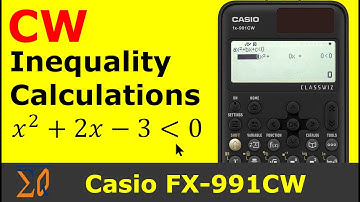 CASIO fx-991CW Polynomial Inequality Calculation with fx-570CW CLASSSWIZ Calculator