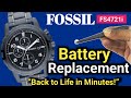 How to Change Fossil Watch Battery | Quick &amp; Simple Guide! । Fossil FS4721i