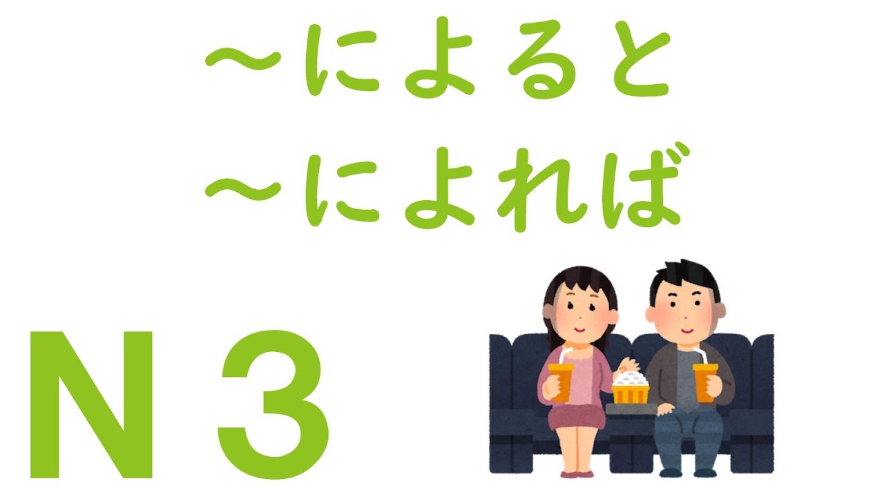 【Ｎ３文法】～によると・～によれば