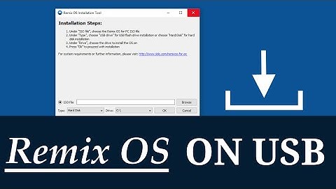 How Install RemixOS on a USB Flash Drive