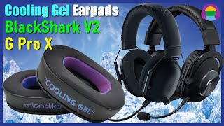 Razer BlackShark V2/ X/ Pro, Logitech G PRO X: Upgraded Cooling Gel Earpads Replace