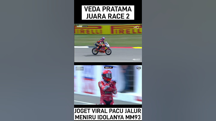 VEDA PRATAMA SELEBRASI PACU JALUR MENGIKUTI IDOLANYA MARC MARQUEZ | SETELAH MENJUARAI BALAP