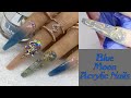 BLUE ACRYLIC NAILS Tutorial| BEGINNER FRIENDLY