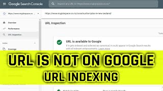 URL is not on Google | Search Console URL Indexing | webmaster tools | url indexing google
