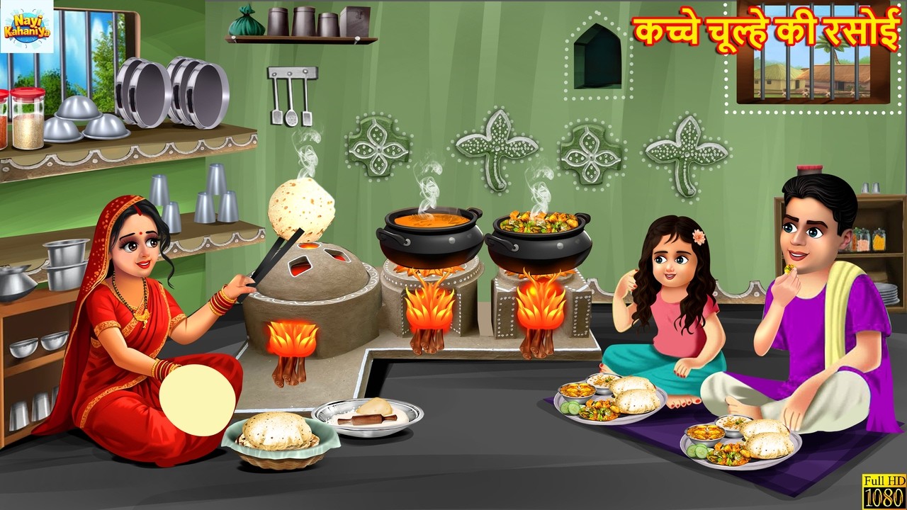 कच्चे चूल्हे की रसोई | Rasoi | Hindi Kahani | Hindi Cartoon | Moral Stories | Hindi Story | Kahaniya
