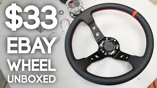 Unboxing a $33 eBay Steering Wheel... Does it Suck?