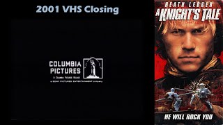 A Knight's Tale (2001 Vhs Closing)
